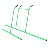 Metex green aluminium dapple bar set of 2 - screed levelling tool for air pocket removal in liquid screed
