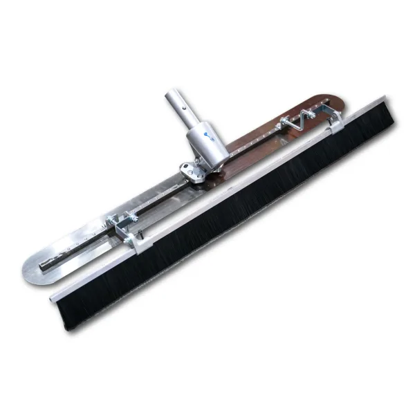Metex Fresno broom with trowel and bull float bracket
